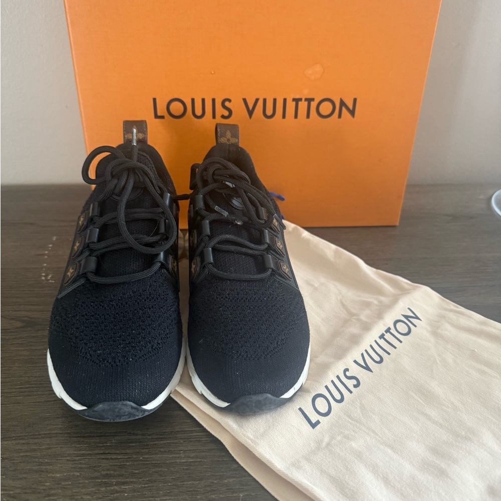 Louis Vuitton after game Black Athletic Sneakers Sleek Design
